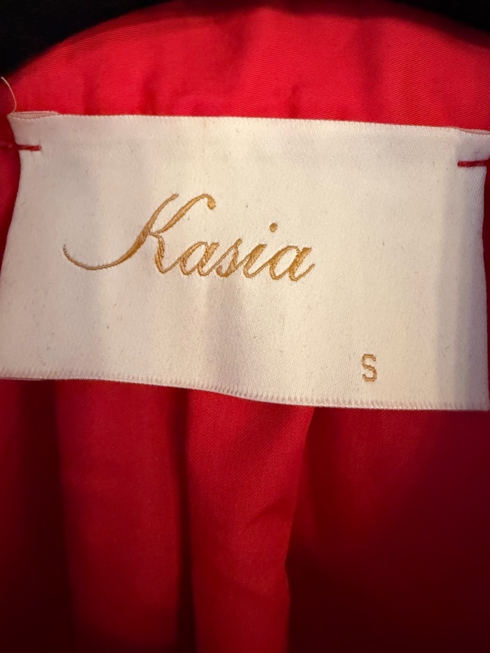 KASIA RUFFLE RED DRESS 100% Cotton Size Small - Picture 11 of 12